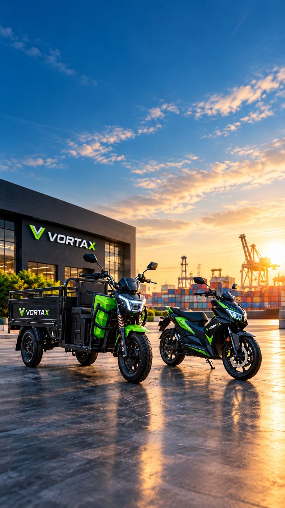 Triciclo de carga y scooter eléctricos VORTAX